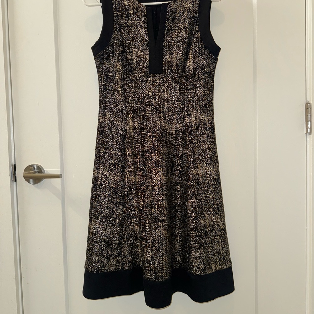 Elegant Black Metallic Dress